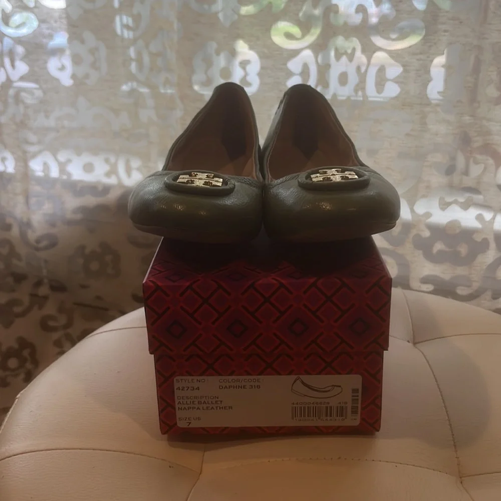 Tory Burch Allie Ballet Nappa Leather Flat - Picture 6 of 7